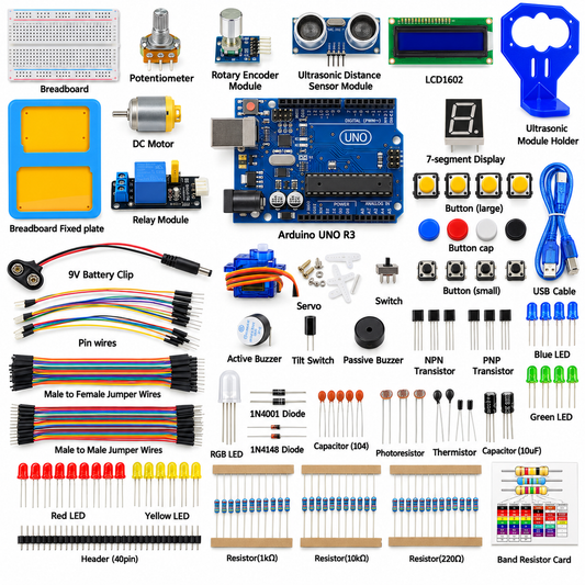 Arduino UNO R3 Starter Kit – Build Amazing Projects