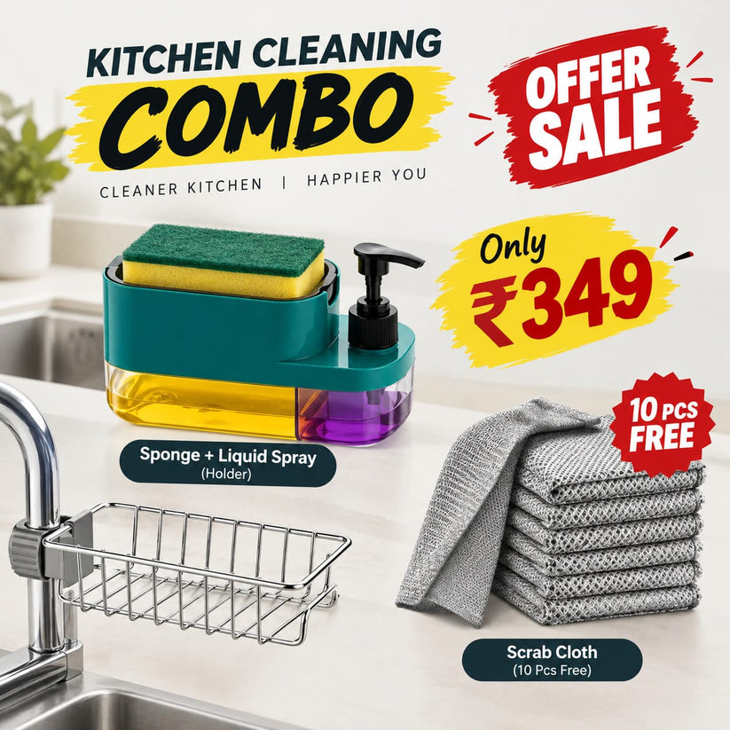 Kitchen Cleaning Combo – Product Description – Newtoncart